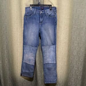 NYDJ size 2 (NWOT?) skinny patch jeans with stickers still inside jeans